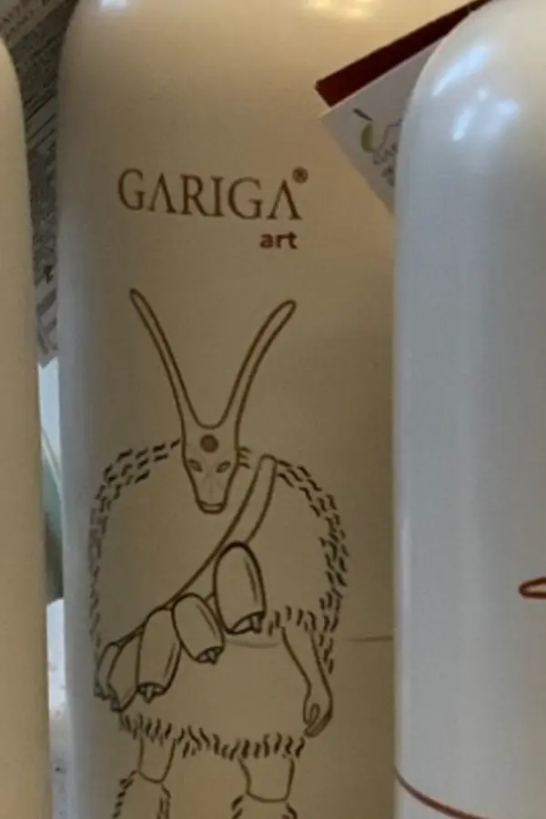 Gariga Art 250ml Carnevale Boes e Merdules ceramic bottle