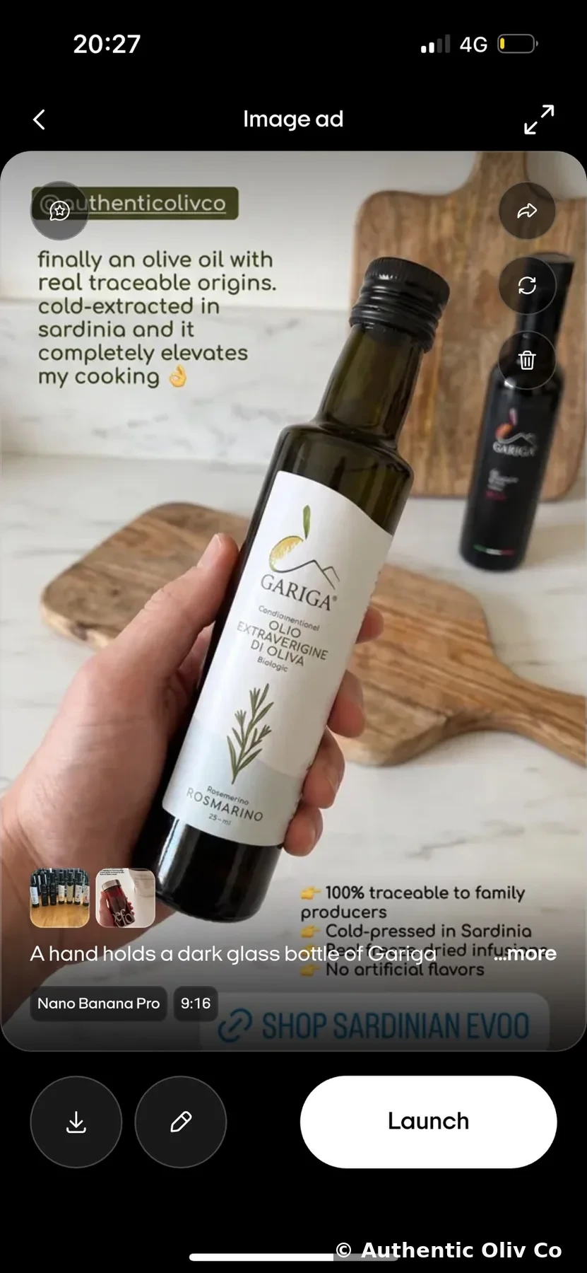 Gariga rosemary oliv oil shown in an everyday kitchen presentation