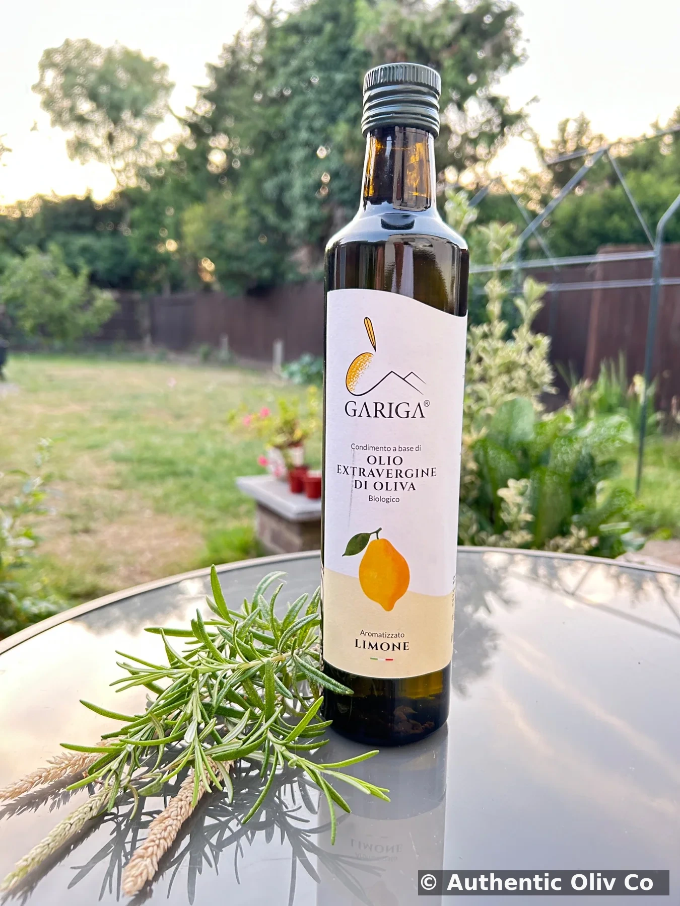 Gariga Limone olive oil — original Authentic Oliv Co photograph