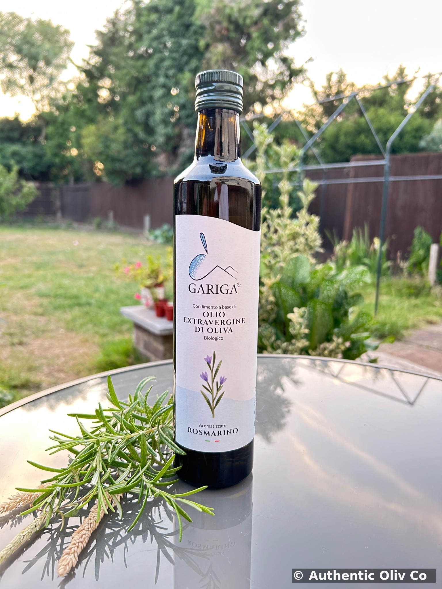 Gariga Rosmarino olive oil — original Authentic Oliv Co photograph
