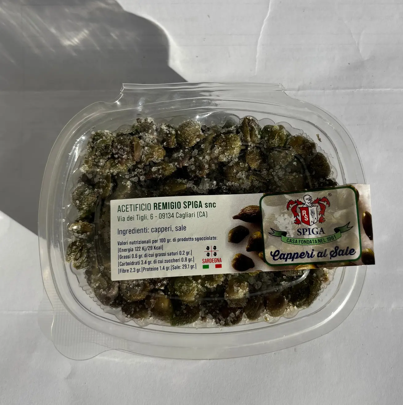 Spiga capers in salt 500 g pack